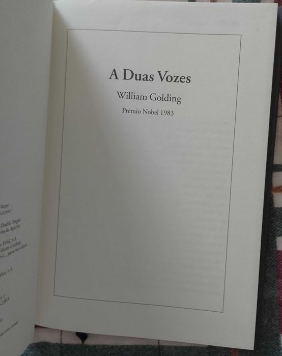 A duas vozes, William Golding
