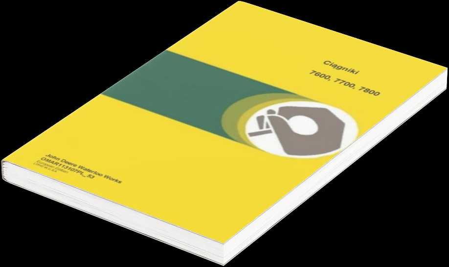 Instrukcja obsługi John Deere 7600, 7700, 7800 ciągnik JD