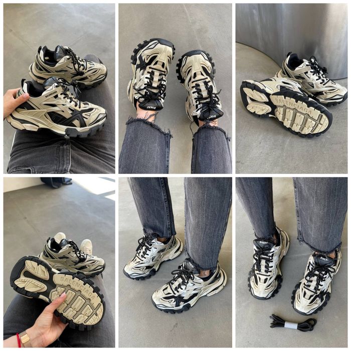 р36-41 Кросівки Balenciaga Track 2 Black White Red Grey