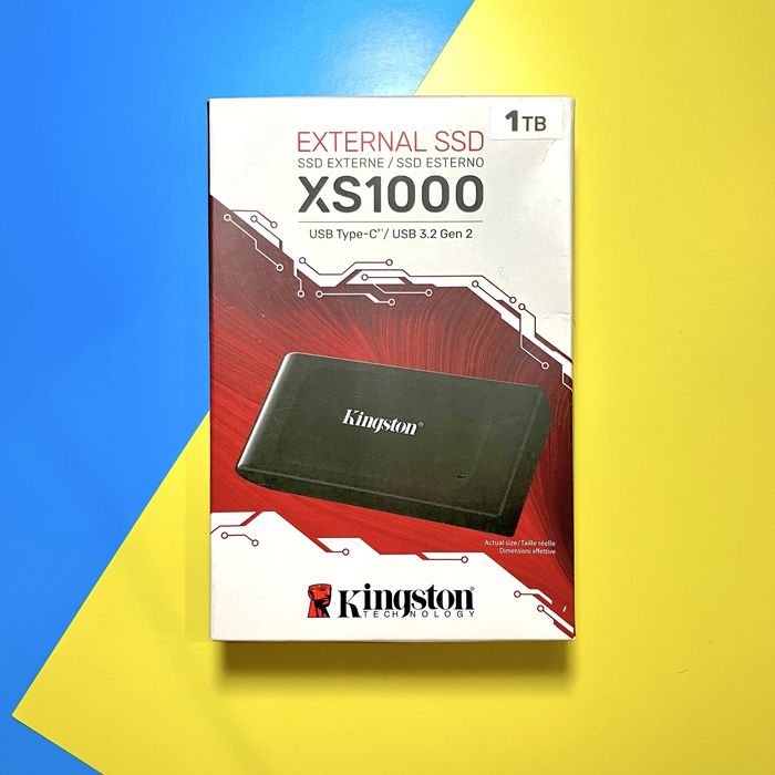 Kingston XS1000 1TB новий оригінальний зовнішній SSD-диск-накопичувач