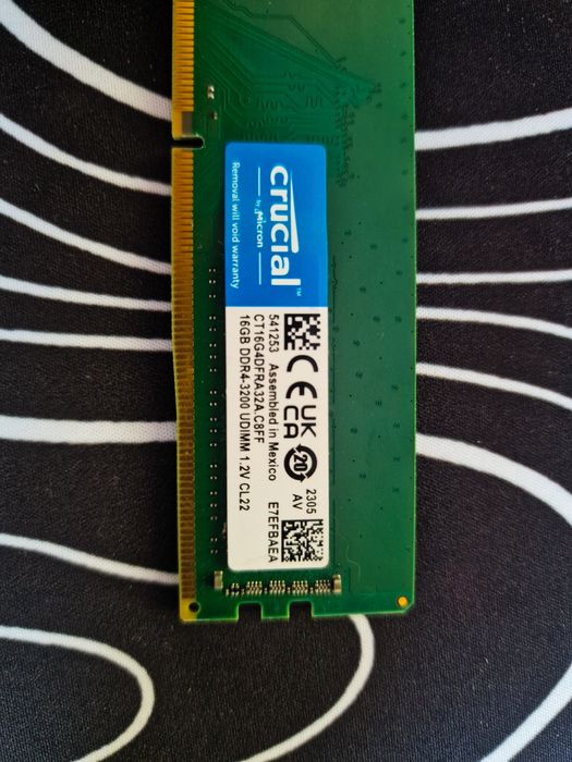 Crucial RAM 32 GB (2×16 GB) 3200 MHz