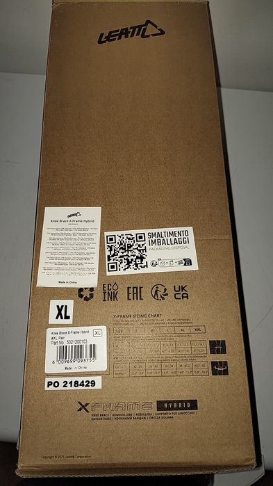 Joalheiras ortopedicas LEATT X-Frame Xl