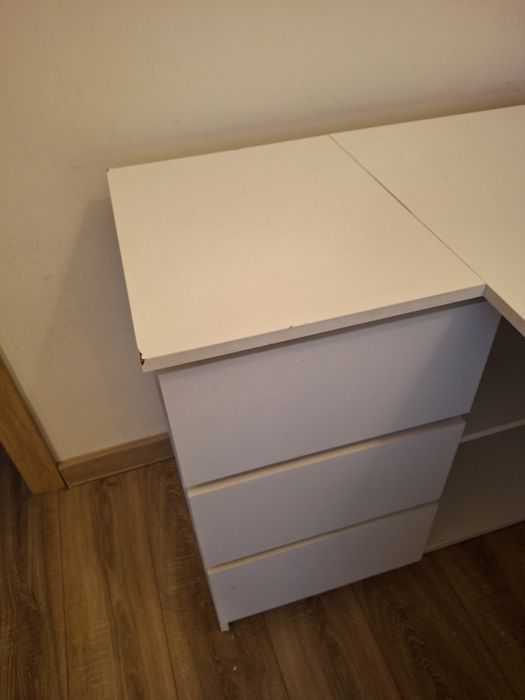 Biurko narożne białe