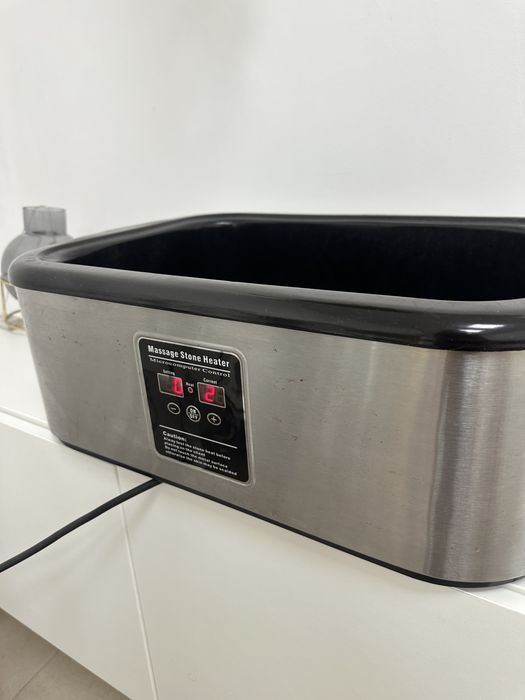 Panela para aquecimento de pedras de massagem