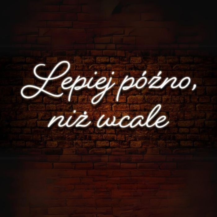 Led na wesele lepiej poźno niż wcale neon ledon