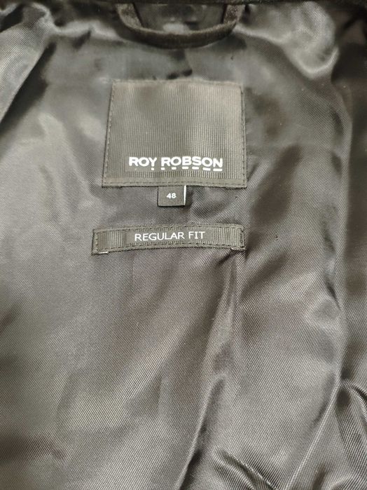 Roy Robson 48 р. M чоловіча легка шерстяна чорна елітна куртка можна на подарунок преміум мужская черная куртка лёгкая премиальная супер подарок