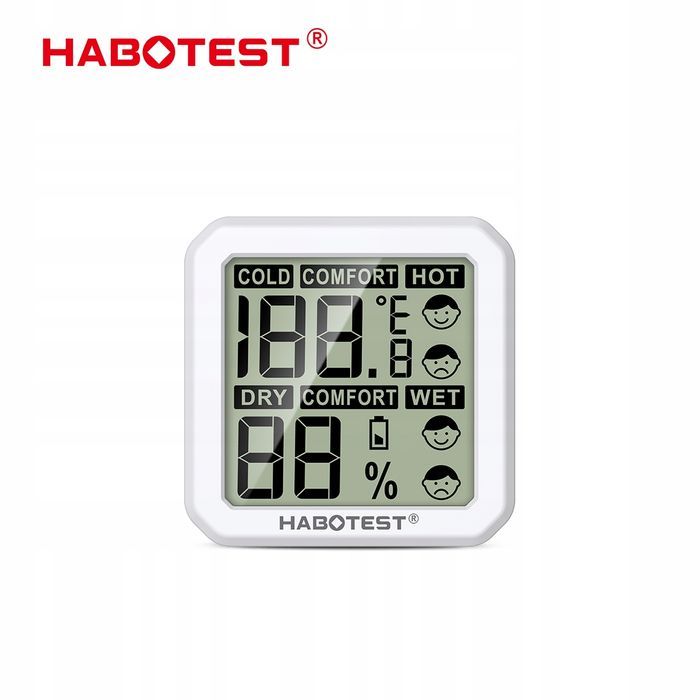 Mini Termo-higrometr Pomiar Temperatury Wilgotności Czytelny Ekran