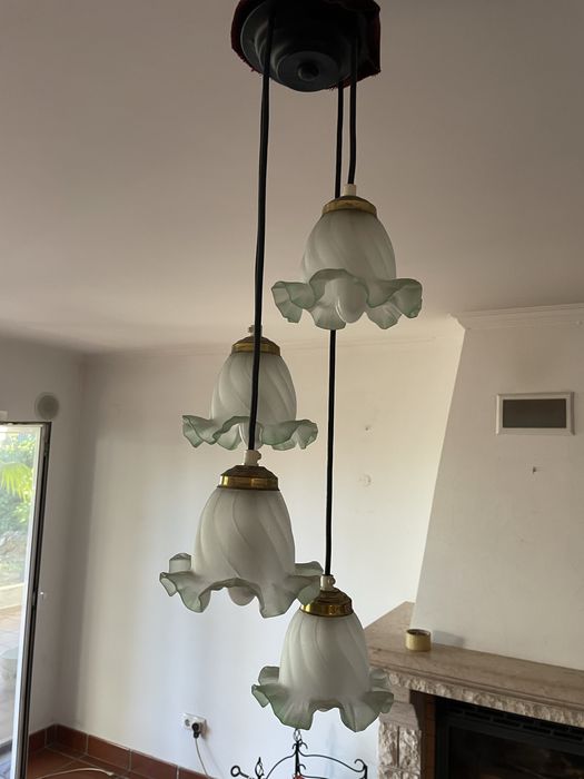 Candeeiro de teto Floral (modelo unico)