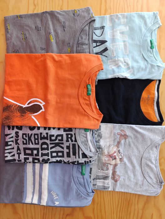 7 Boys' T-shirts. Ages 11/12–13/14.