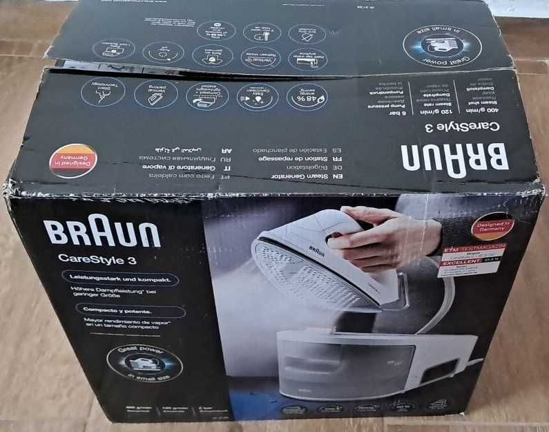 Ferro com caldeira Braun CareStyle 3 IS 3132 deposito 2L