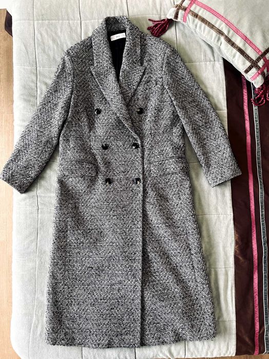 Casaco trespassado oversized Mango