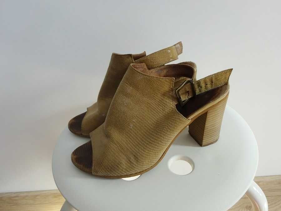 Nessi * półsandały czółenka sandały  skóra naturalna * 37