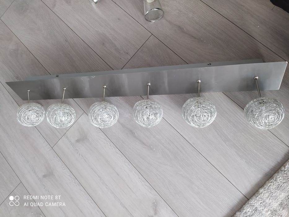 Lampa sufitowa, kule 6 sztuk