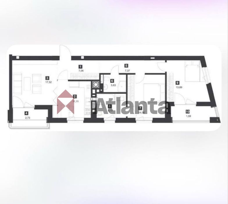 Продаж двохкімнатна квартири  бізнес-класу Silver Flow (м. Львів)