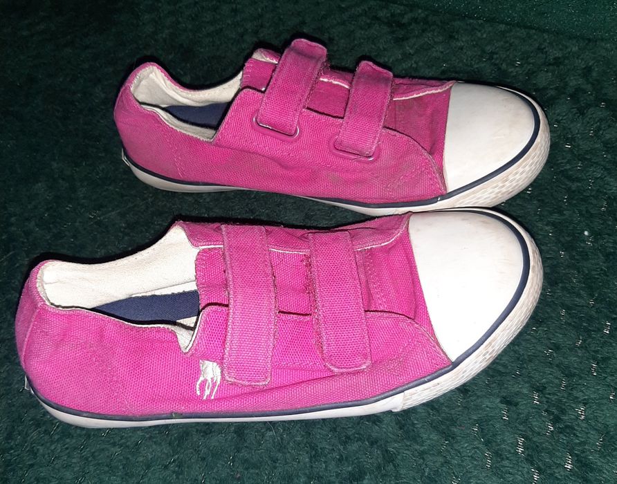 r. 32 Ralph Lauren Różowe Trampki na rzepy