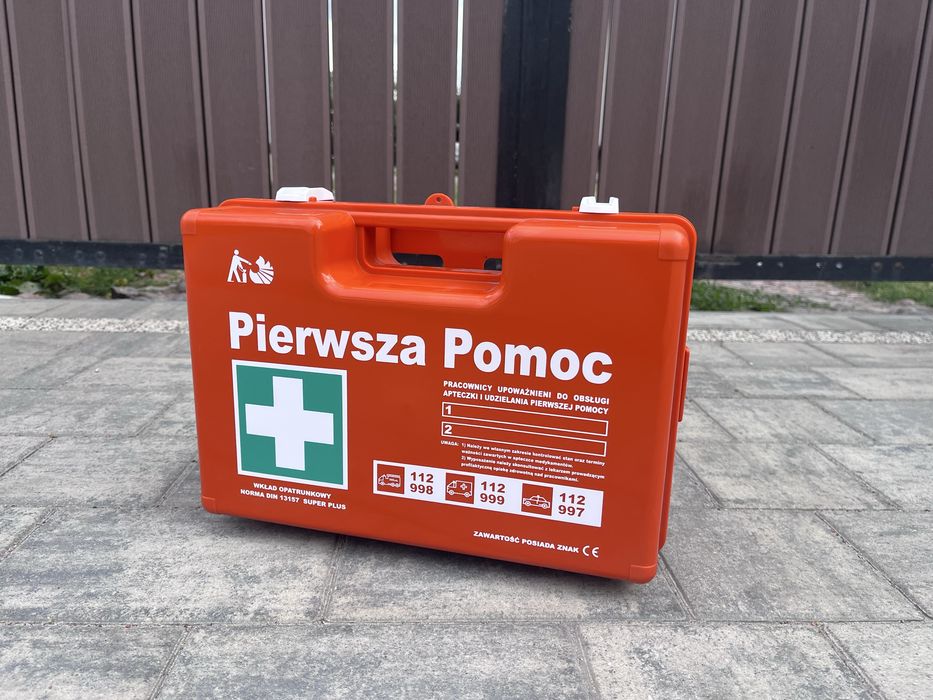 Apteczka Pierwszej Pomocy - Przemysłowa Zakładowa Walizka - Pełne Wyposażenie