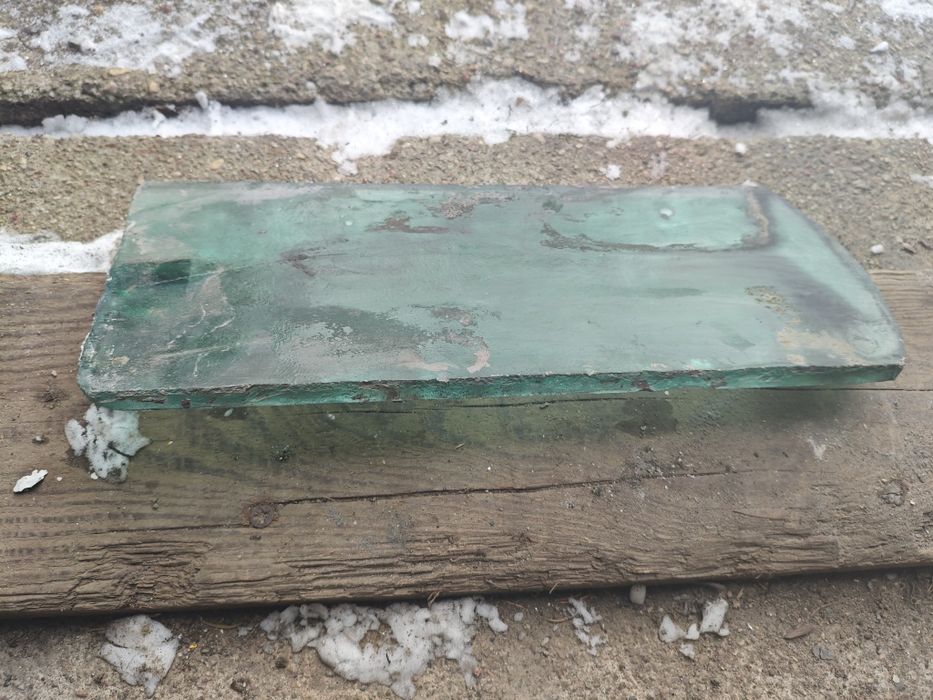 Dachówka szklana zabytkowa