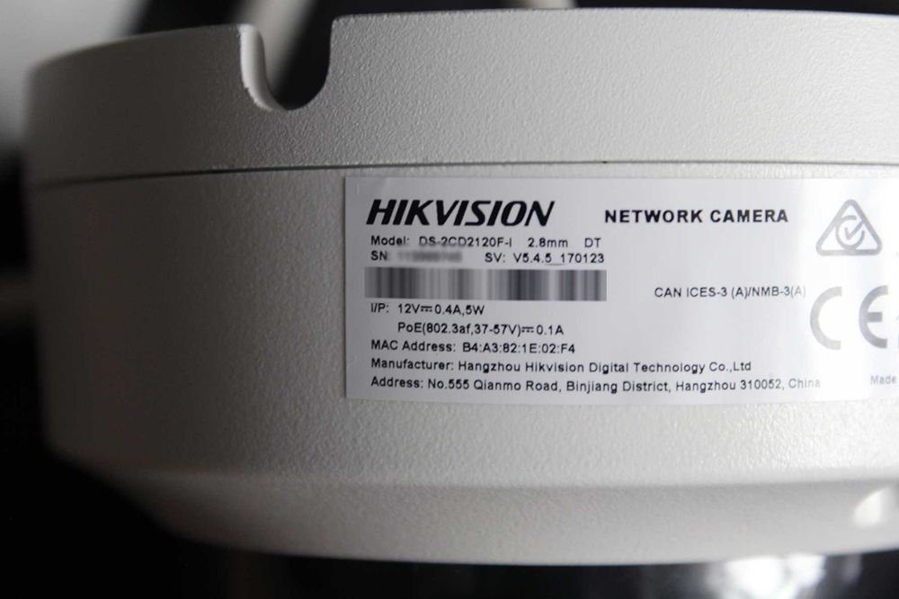 ip камера Hikvision 2мп DS-2CD2120F-I • microSD POE  90°•