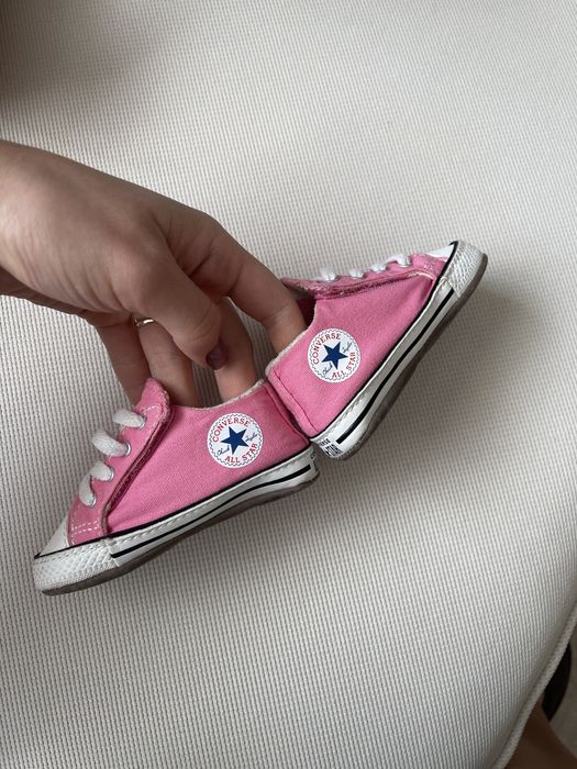Дитячі рожеві кеди (converse), 19 розмір