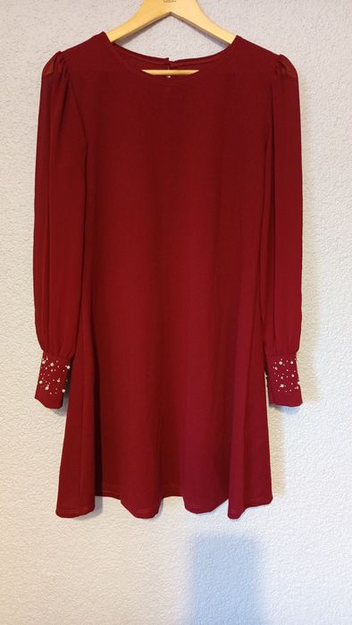 Sukienka,mankiety koraliki S