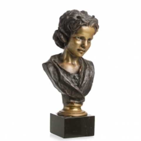 Escultura Égua e Potro em Bronze