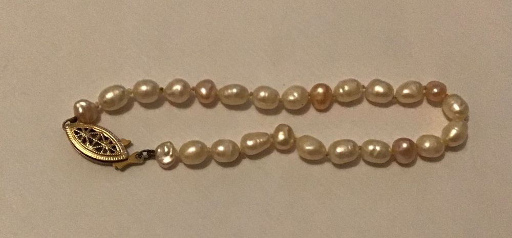 Pulseira de pérolas barrocas