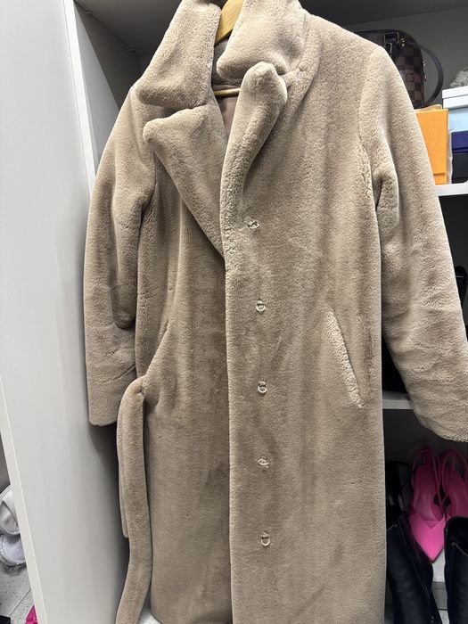 Шуба пуховик/ штучне хутро