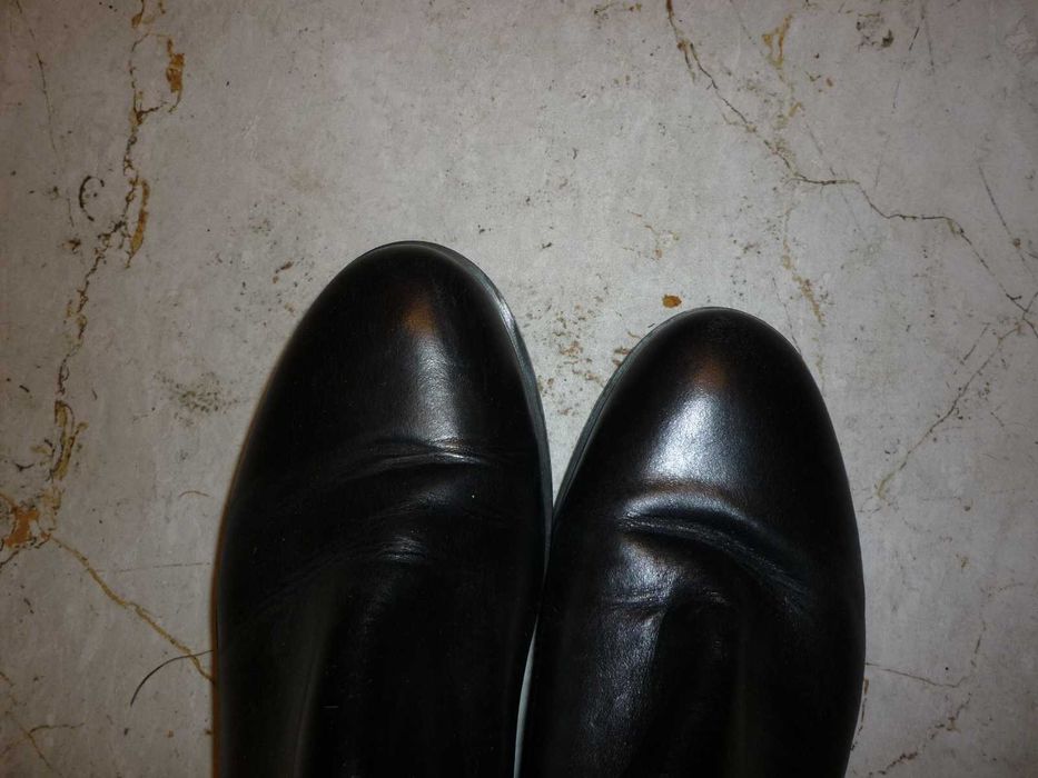 Clarks skórzane botki