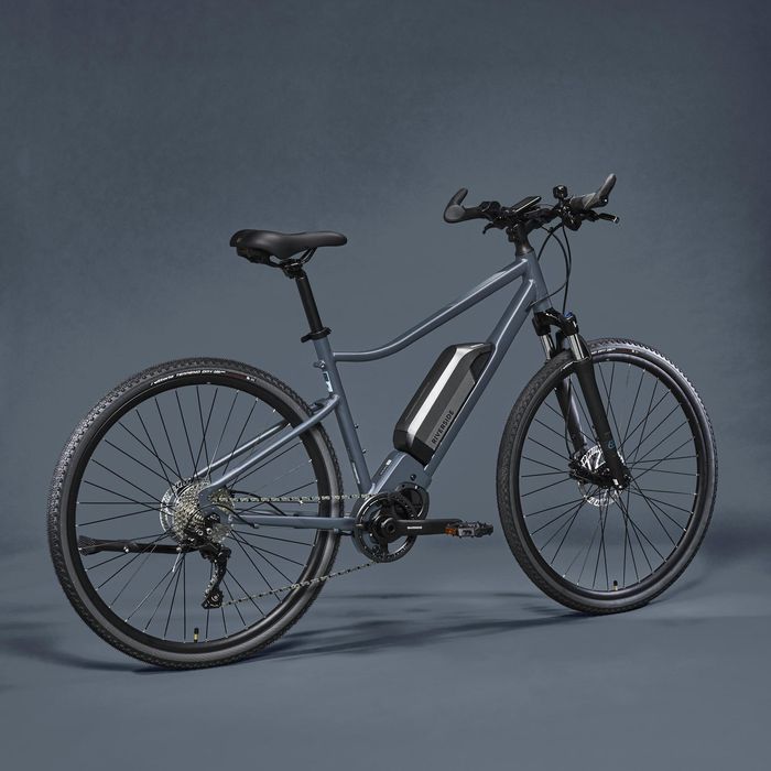 BICICLETA DE TREKKING ELÉTRICA RIVERSIDE 540 E AZUL (BATERIA CINZENTA)