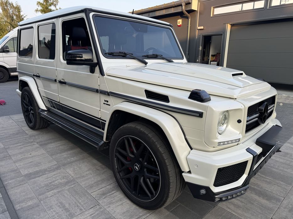 Auto do Slubu - Mercedes G Klasa 6,3AMG BIAŁA PERŁA