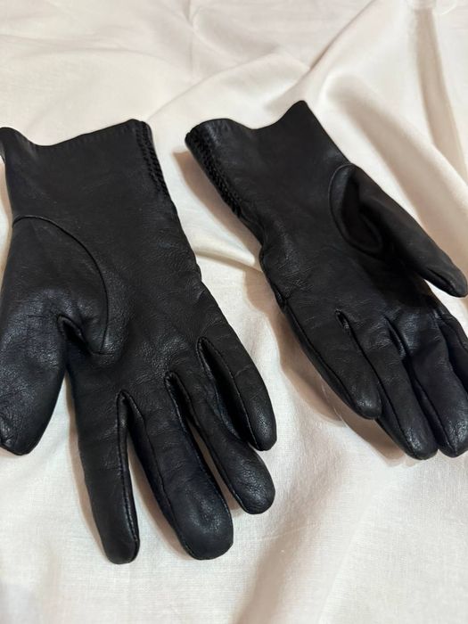 Шкіряні жіночі рукавиці S-M