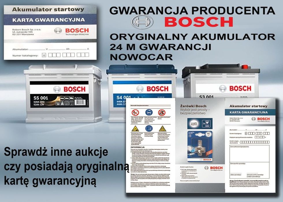 Akumulator Bosch S4/52 Ah 470a 52Ah s4002