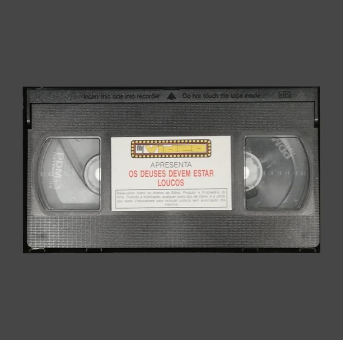 Filme "Os deuses devem estar loucos" , em formato VHS original, 1980