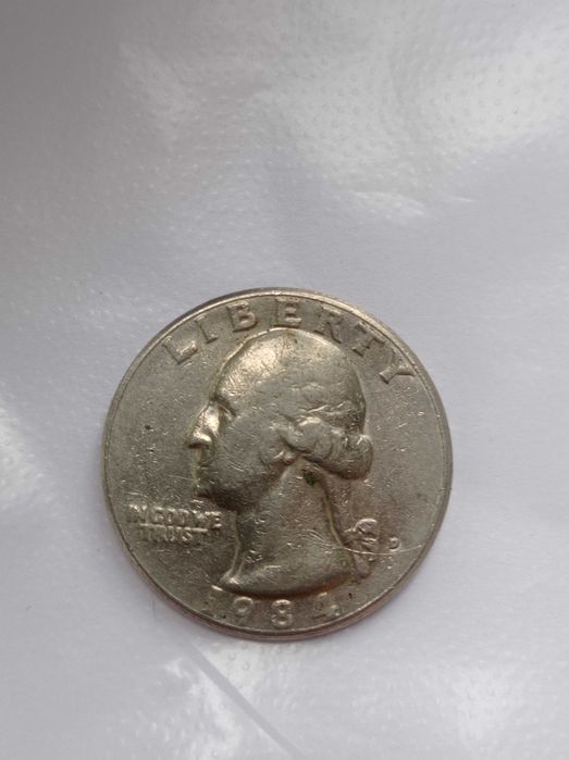 Монета чверть долара 1984 Liberty Quarter Dollar
