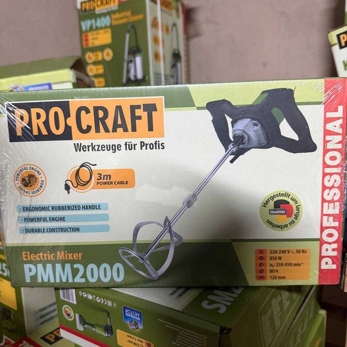 Міксер Procraft PMM2000 850Вт 350–950 об/хв будівельний