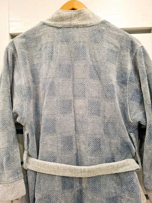 Gruby szlafrok męski 100%bawełna r. M/L