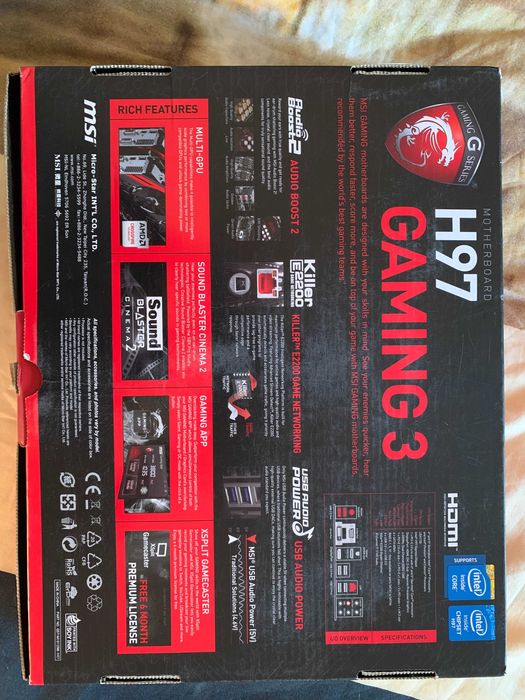 MSI H97-GAMING 3 Motherboard64172187086467121