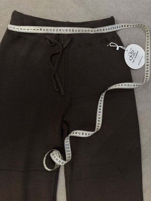 Шоколадні жіночі трикотажні штани