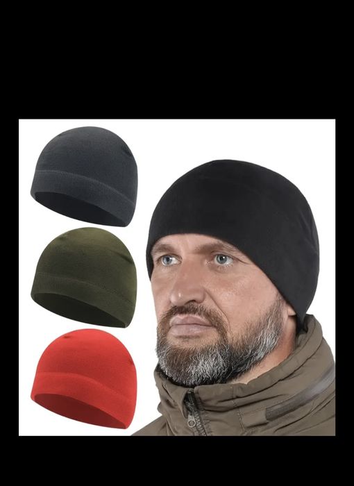 Чоловіча зимова шапка на флісі
