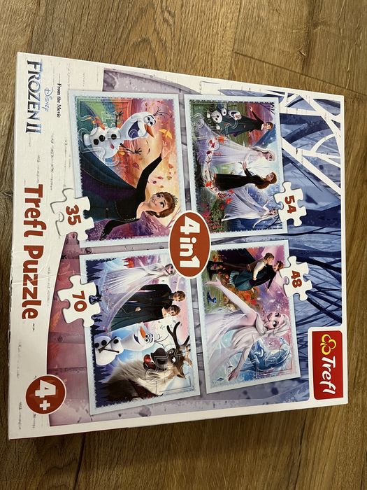 Puzzle 4w1 Anna I Elsa kraina lodu