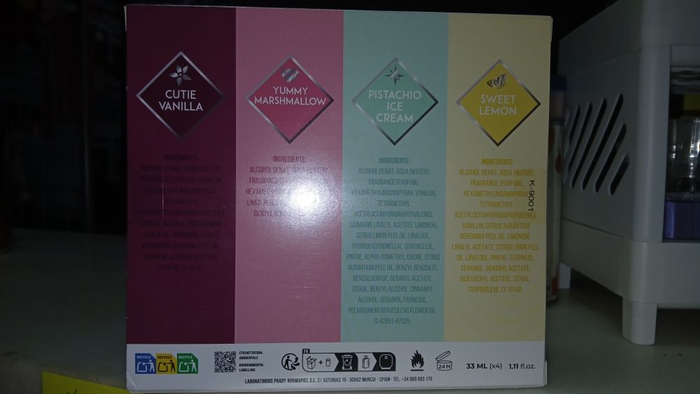 Cofret de perfumes 4 essencias olfativas