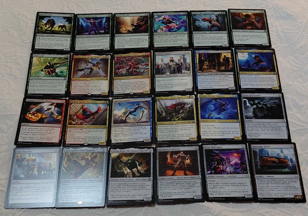 Lote De 92 Cartas Magic The Gathering - Spider-Man