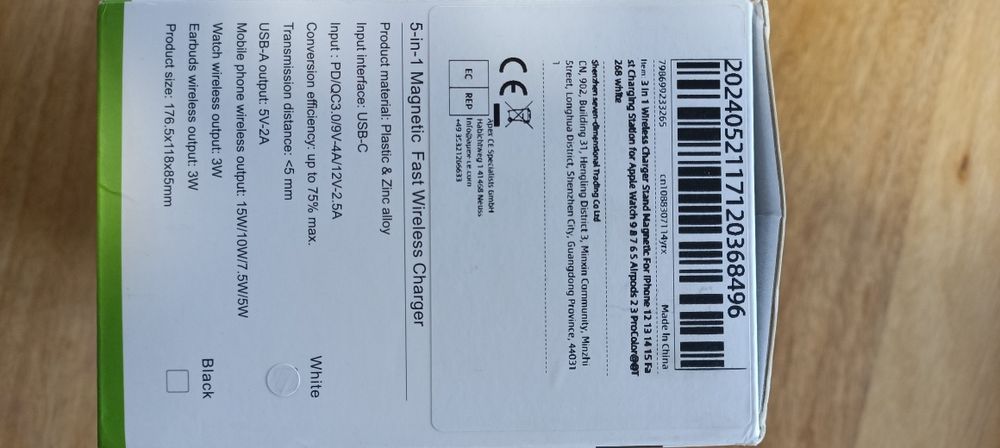 Estação Carregamento IPhone 12 13 14 - carregador rápido 15