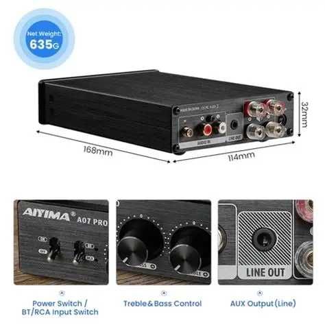 Новый цифровой усилитель  AIYIMA A07 PRO TPA3255 300 Вт x 2 Bluetooth 5.2. БП 48V 5A.