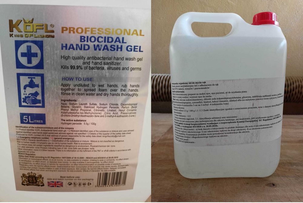 Mydło antybakteryjne 5 opakowań 5L (25L)