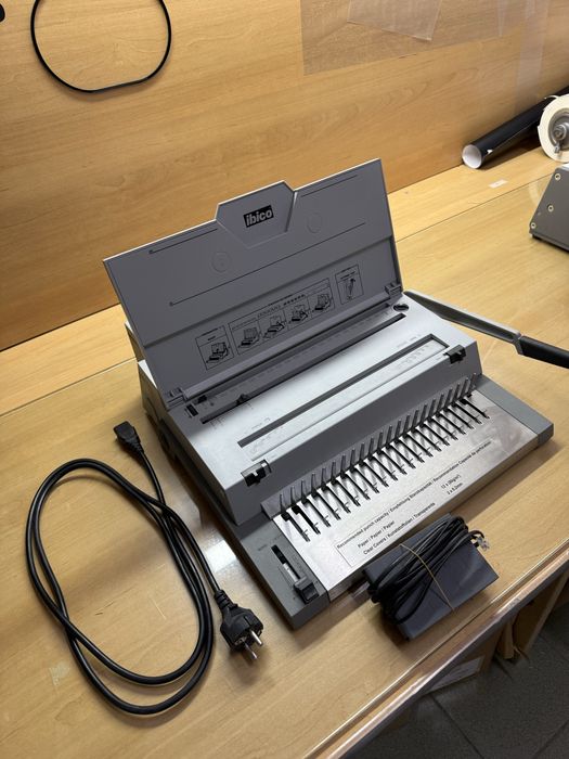 Bindownica elektryczna IBICO ibimaster 400e + grzbiety drut i plastik