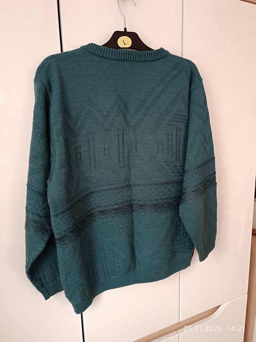 Zielony swetr sweter  męski r XL
