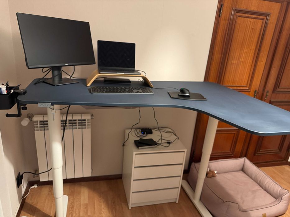 A secretária sentado/em pé Ikea Bekant 160x110