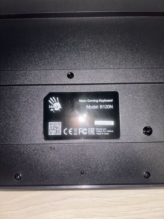 Ігрова клавіатура A4Tech Bloody B120N Black