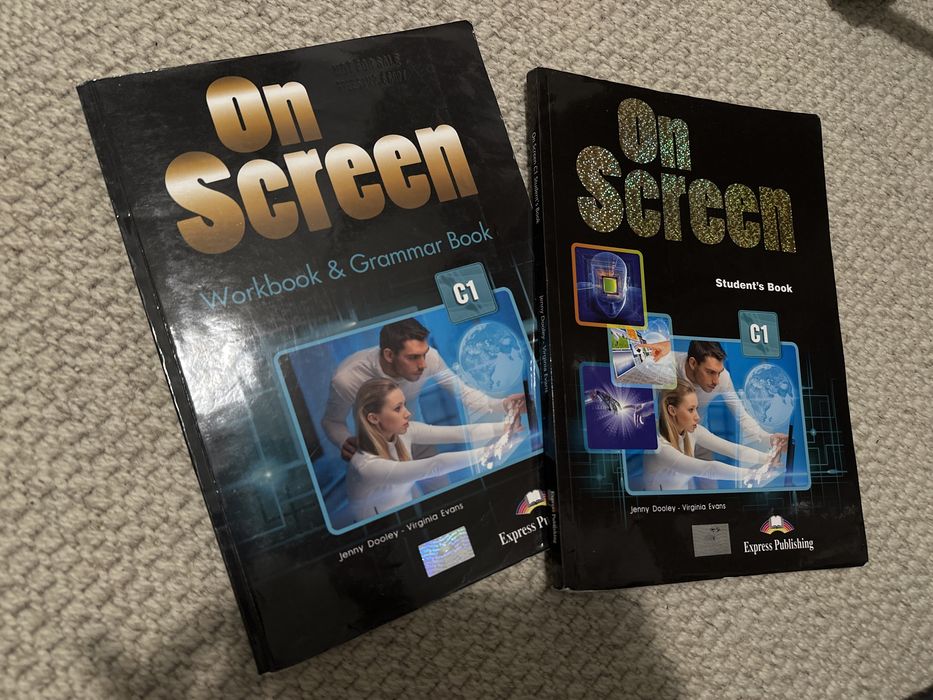 on screen students book, workbook & grammar book c1 express publishing
